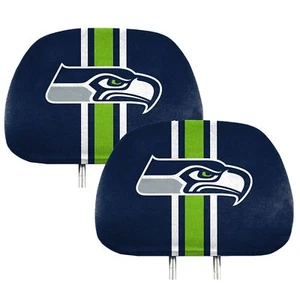 Fanmats NFL Seattle Seahawks New 2-Piece Printed Headrest Covers - Picture 1 of 1