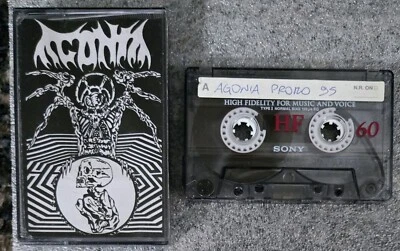 AGONIA At The Darkest Spawn Promo 1995 Tape Rare Death Metal Pyrexia Devourment - Image 1 of 3