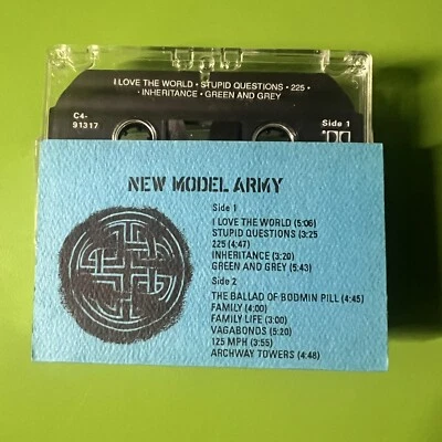 New Model Army ‎– Thunder And Consolation Cassette Tape Promo New Wave Folk Rock - Image 1 of 2