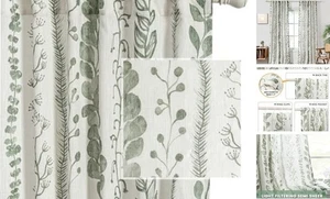  Tende Verde Salvia 84 Pollici Lunghe 2 50"L x 84"L (Confezione da 2) Foglie-salvia - Foto 1 di 8