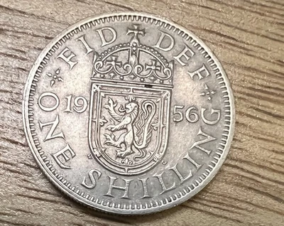 Great Britain 1 Shilling 1956 Coin - Queen Elizabeth II - UK One Shilling Coin - Image 1 of 2