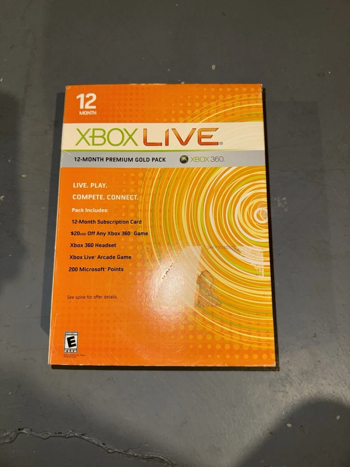 Tarjeta de membresía Xbox Live Gold de colección rara de un mes - artículo de coleccionista no usado Foto 1 de 4