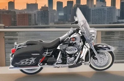 Harley-Davidson Road King Road Rally Edition Franklin como nueva escala 1/10 nueva en caja Foto 1 de 4