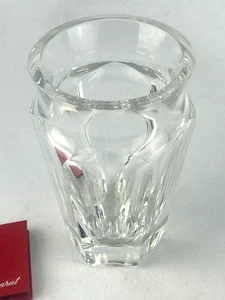 Jarrón Nelly Vintage COMO NUEVO Cristal Transparente Paneles 5-1/4" H. Baccarat Francia Firmado - Imagen 1 de 8