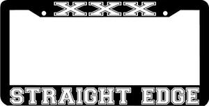 STRAIGHT EDGE hardcore yot ssd dys License Plate Frame - Picture 1 of 1