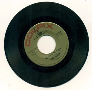 VINTAGE RECORD-45 rpm-JAMES DARREN-THE LIFE OF THE PARTY-MARY'S LITTLE LAMB - Imagen 1 de 2
