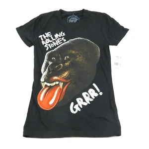 Camiseta para mujer Rolling Stones gorila negra Grrr junior MED NUEVA SIN ETIQUETAS - Imagen 1 de 3
