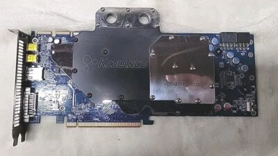 AMD Radeon HD 7970 3GB GDDR5 Graphics Card.    Koolance Water Cooling Block - Image 1 of 4