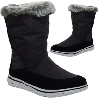 SNOWDOGZ Ladies Snow Winter Boots Womens Fully Furlined Warm Touch Fastening Boots Shoes