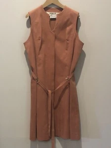 Vintage Herbert Levy Dress XL Skinner Ultra Suede Festival Hippie Music Cosplay - Picture 1 of 11