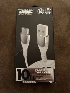 Trend Logic Elite 10ft Fabric iPhone Cable Compatible With IPhone and iPad - Zdjęcie 1 z 2