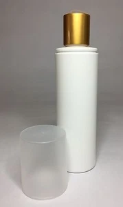 Empty 200ml Over Cap Bottles With Matt Gold Disc Top Cap *ANY AMOUNT* - Picture 1 of 6