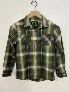 Dixxon Flannel Co Youth DFC Plaid Button Down Shirt M Relaxed Pockets Outdoors - Picture 1 of 14