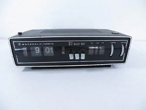 Reloj Abatible Motorola Concept-90 Negro Radio AM/FM PROBADO FUNCIONANDO LEER - Imagen 1 de 18