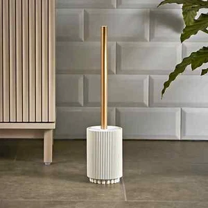 Neu modernes Design Luxus geripptes Harz WC-Bürste & -Halter, Badezimmerzubehör - Bild 1 von 3