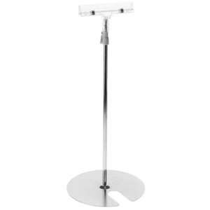 T Shaped Poster Display Holder Adjustable Poster Clip Stand Advertising Sign - Picture 1 of 12