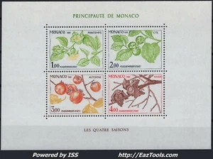 MONACO BLOC ET FEUILLET N° 20 NEUF ** SANS CHARNIERE - Picture 1 of 2