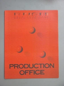 Rush Backstage Door Sign ! 8.5" X 11" Hold Your Fire Production Office ! - Picture 1 of 1
