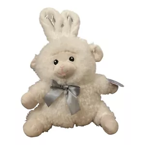 Greenbrier Lamb Plush Stuffed Animal Bunny Ears White Silver Easter Toy - Picture 1 of 11