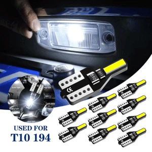 AUXITO T10 168 2825 194 LED License Plate Light Bulb 6000K Bright White Pack10 - Picture 1 of 7