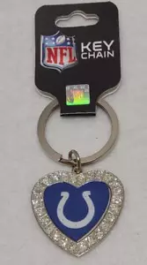 Indianapolis Colts NFL licensed heart-shaped keychain - Picture 1 of 2