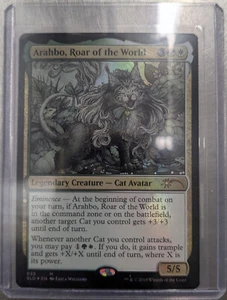 Arahbo Roar Of The World 025 casi nuevo MTG Guarida Secreta Gota Serie Lámina Gato OMG Gatitos - Imagen 1 de 2