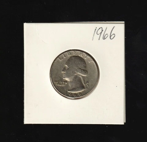 1966 Washington Quarter Dollar - Circulated - 053 📈📈📈 Cover