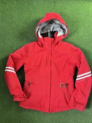 Chaqueta de esquí con capucha de invierno Obermeyer para dama talla 6 roja Foto 1 de 4