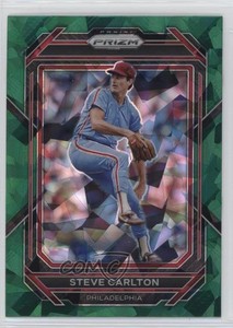 2023 Panini Prizm Green Ice Prizm Steve Carlton #180 HOF