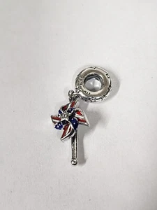 AUTHENTIC PANDORA AMERICAN PINWHEEL DANGLE #798929C01 *RETIRED* - Picture 1 of 3