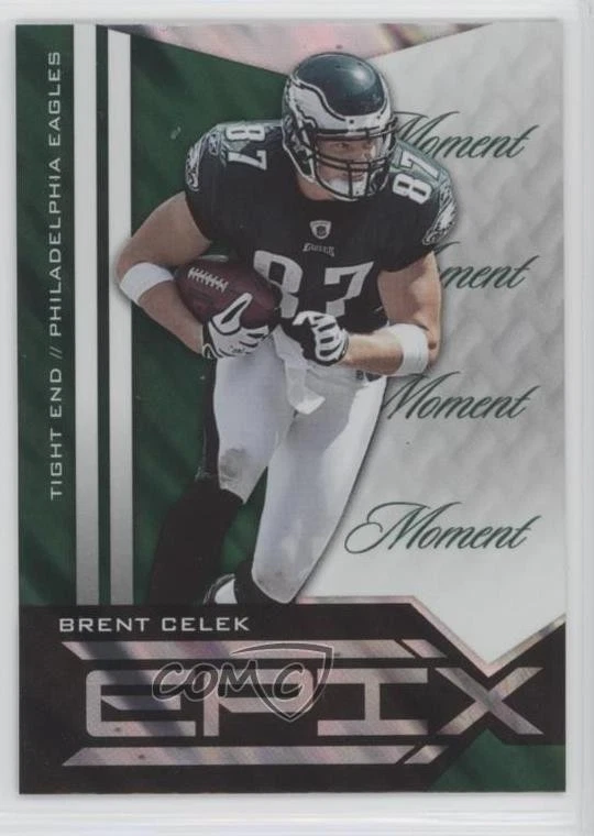 2010 Panini Epix Epix Moment Emerald Brent Celek #92 - Image 1 of 2