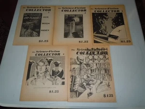 The Science-Fiction Collector Fanzine/Book Index.  #1 thru #5.  1976 - Picture 1 of 19