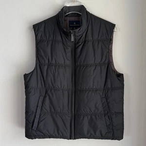 Brooks Brothers Quilted Vest Removable Liner Men Size 40R Black Gorpcore Hiking - Picture 1 of 9