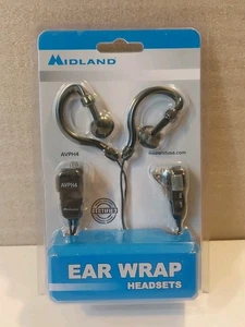 Midland Two Way Radio AVP-H4 Black Ear-Hook Headsets - Brand New Sealed!!! - Picture 1 of 1
