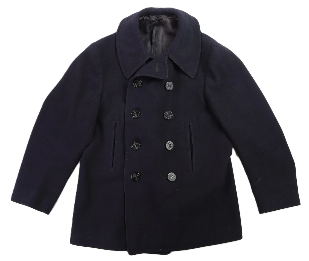 vintage navy pea coat products for sale | eBay