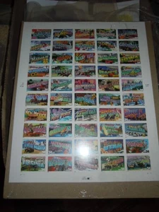 EE. UU. COMM HOJA DE 50 SCOTT #3610a 2002 34ct SALUDOS DESDE AMÉRICA Panel Completo Nuevo de Lote Antiguo - Imagen 1 de 18