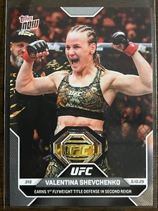 2025 Topps Now UFC #14 Valentina Shevchenko UFC 315 - Picture 1 of 2