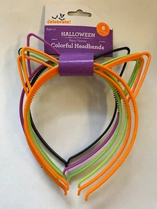 1 Pack de 6 Diademas Oreja Gato Vestido Halloween Plástico Fiesta Favores - Imagen 1 de 1
