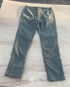 WESTERN RISE Pantalone Diversion Chino Vestibilità Classica Elasticizzato Uomo Verde Oliva TAGLIA 34 - Foto 1 di 5