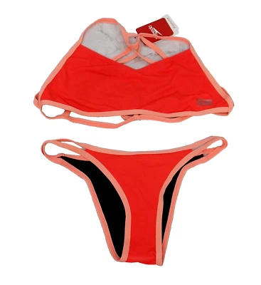 SPEEDO Ladies Swimwear Bikini Top & Bottoms Neon Freestyler X Brf Tf Size 12 A - Image 1 of 2