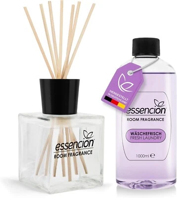 Raumduft Nachfüllflasche Wäschefrisch 1 Liter + 100ml Glas+Zubehör - Bild 1 von 3