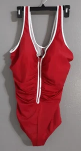 New-Woman’s DELIMIRA One Piece Swimsuit Bathing Suit. Lipstick Red.Size 20 - Picture 1 of 8