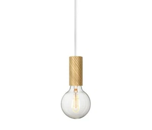 Anthropologie Pendelleuchte | NUD-Kollektion | Cremefarbene Kordel/Eiche Muschel | 9 Fuß - Bild 1 von 7