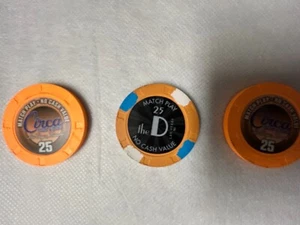 (3) $25 Match Play Chips From Circa  & the D and Las Vegas - Picture 1 of 3