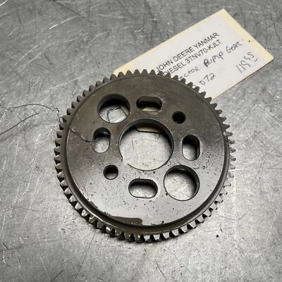OEM GOOD USED JOHN DEERE YANMAR DIESEL 3TNV70-KJLT INJECTOR PUMP GEAR Y112072 - Image 1 of 3