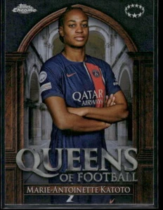 2023-24 Topps Chrome UEFA Women's #QF-15 Marie-Antoinette Katoto Queens - Picture 1 of 2