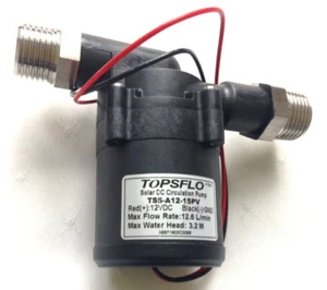 Circulation Pumps 12V - Solar Hot Water System TOPSFLO - - Picture 1 of 5