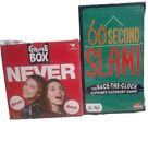 Family Game Night Bundle 60 Sec Slam & Never