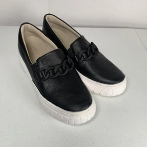 Naturalizer Daphne schwarze Plateau-Halbschuhe Kettenakzent Größe 9,5 - Bild 1 von 9