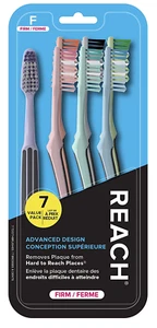 Reach Advanced Design Toothbrush, Firm Bristles, 7 Count Value Pack - Picture 1 of 12